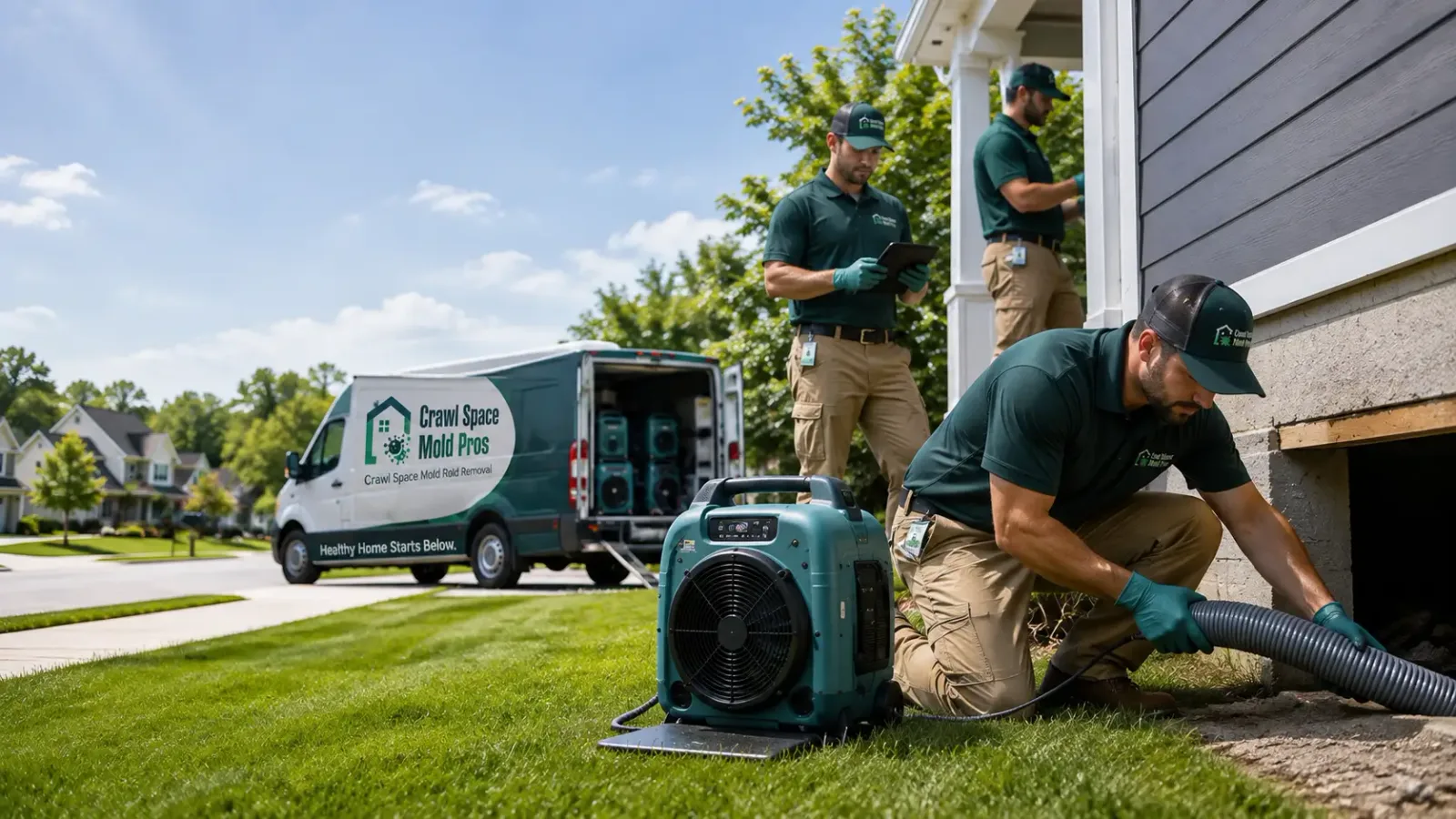 Crawl Space Mold Removal in Riverdale, MI